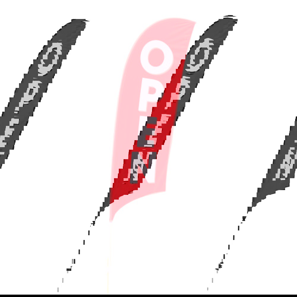 Safety Signs; Family: Architectural Sign ; Sign Type: General Information ; Sign Header: None ; Legend: Open Red ; Message/Graphic: Message & Graphic ; Graphic Type: Message Only